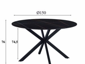 Eettafel Feemmik Zwart