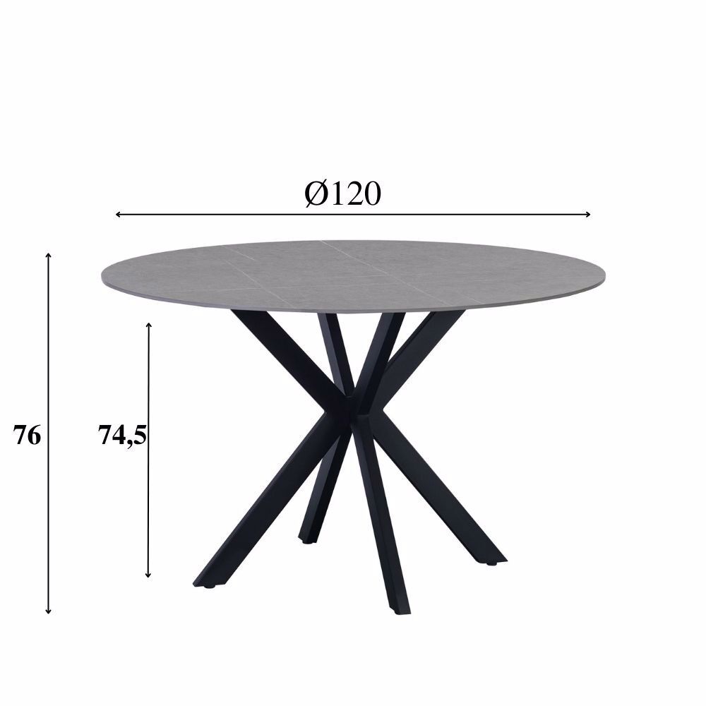 Eettafel Vaumon Grijs