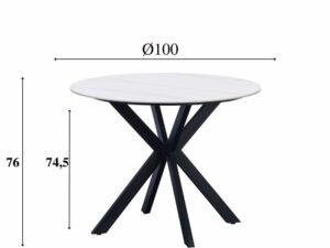 Eettafel Brulon Wit