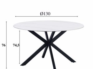 Eettafel Tinnane Wit