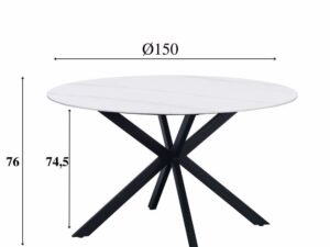Eettafel Giessen Wit