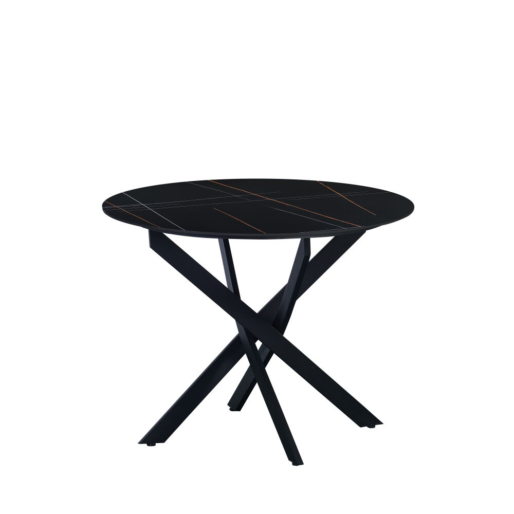 Eettafel Joostel Zwart 100 cm - Afbeelding 2