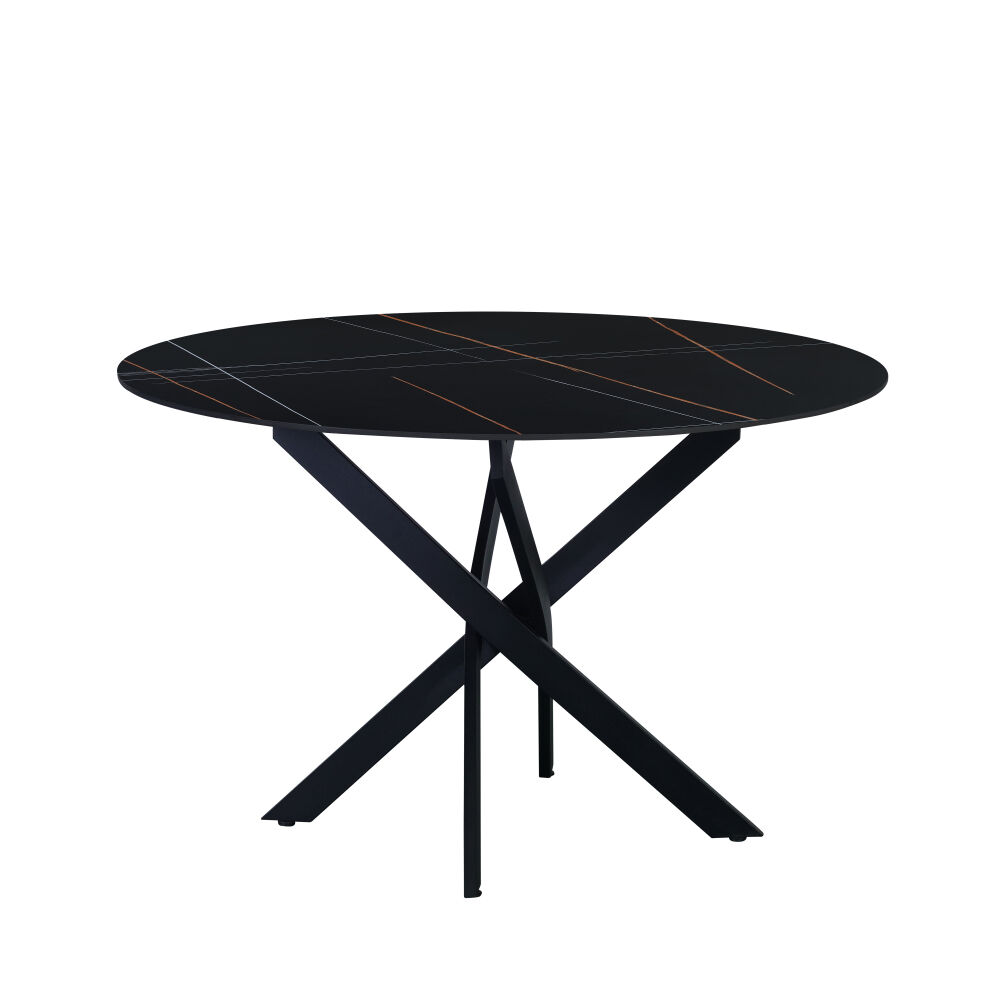 Eettafel Tundak Zwart 110 cm - Afbeelding 2