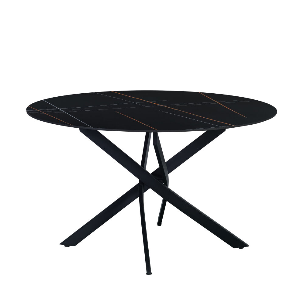 Eettafel Bremmon Zwart 120 cm - Afbeelding 2