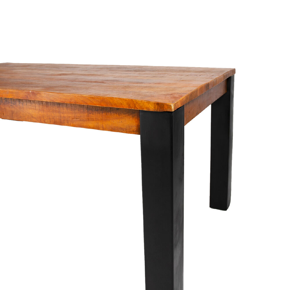 Eettafel Veermang Zwart 140x80 cm - Afbeelding 3
