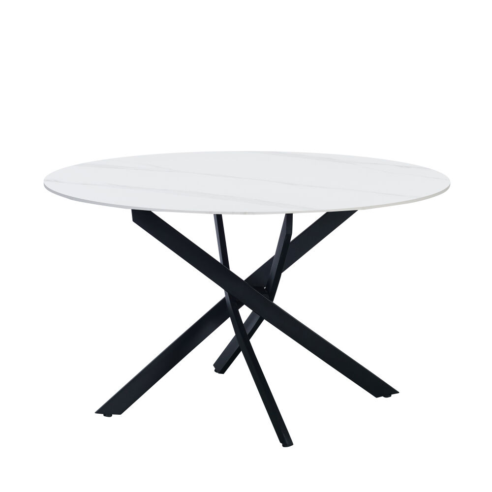 Eettafel Prarnil Wit 120 cm - Afbeelding 2