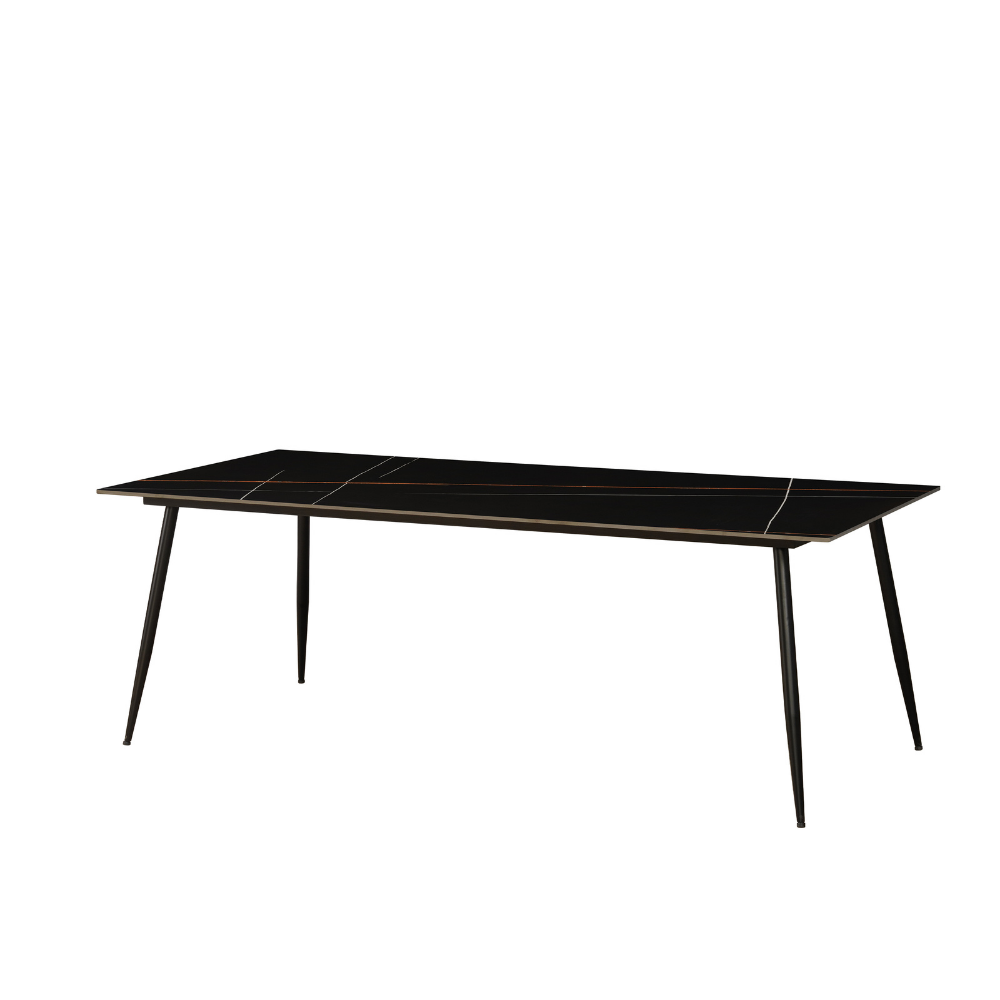 Eettafel Axel Zwart 210x100 cm