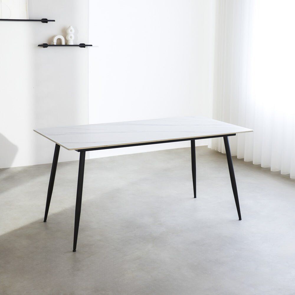 Eettafel Sarrine Wit 210x100 cm - Afbeelding 3