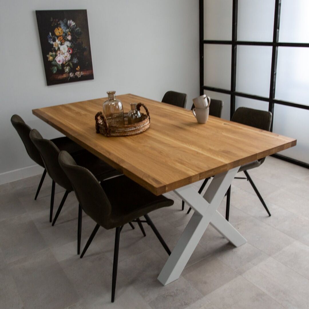 Eettafel Zoovund Zwart 200x100 cm - Afbeelding 7