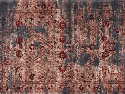 Vloerkleed Lammy meerkleurig met bloemig patroon en zachte wolachtige uitstraling, 230 x 160 cm