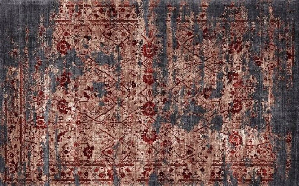 Vloerkleed Lammy meerkleurig met bloemig patroon en zachte wolachtige uitstraling, 230 x 160 cm