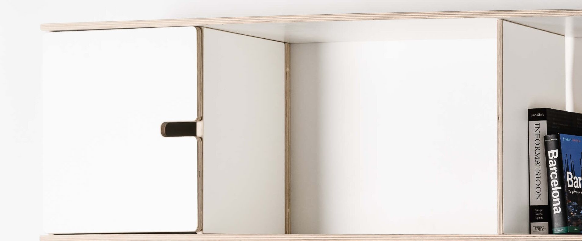 Wandplank Vaandond Wit 140 cm