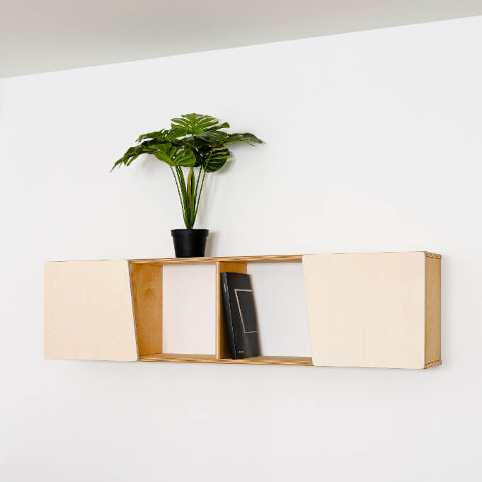 Wandplank Miensol Wit 140 cm