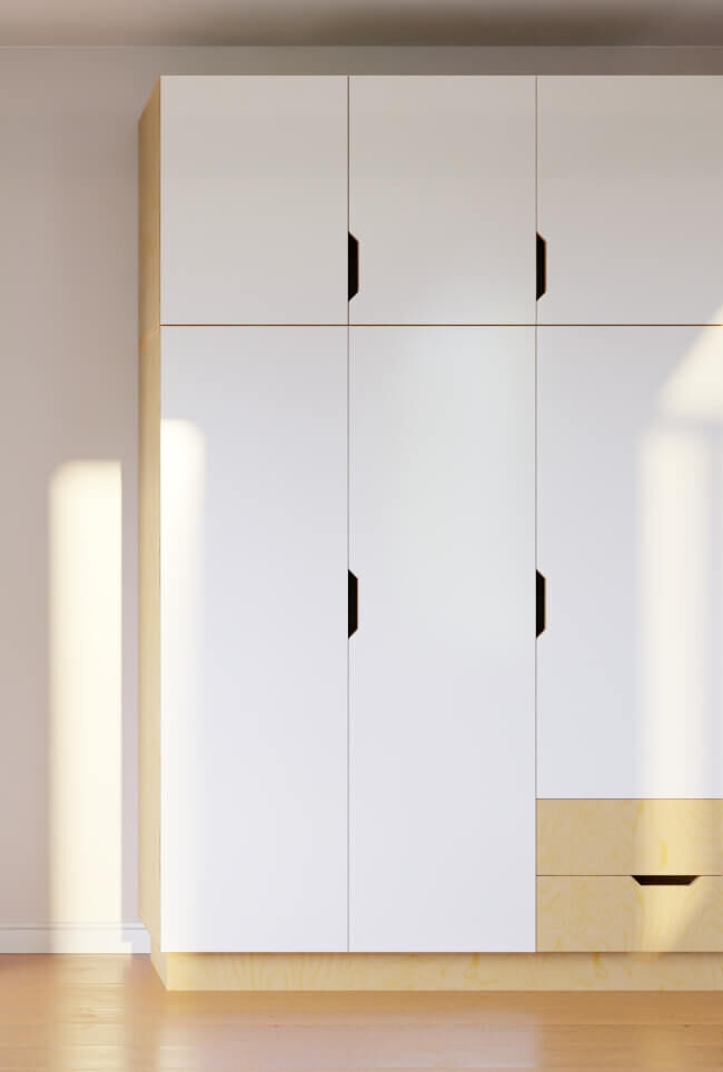 Kledingkast Zaaskea 135 cm