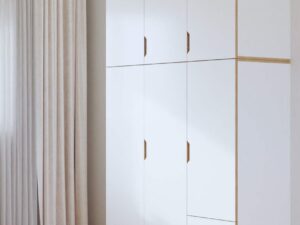 Kledingkast Maaskone Wit 135 cm