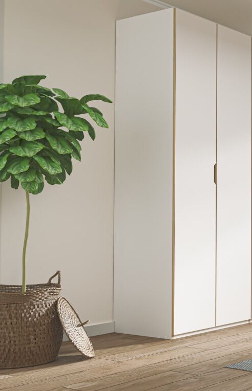 Kledingkast Vookira Wit 81 cm