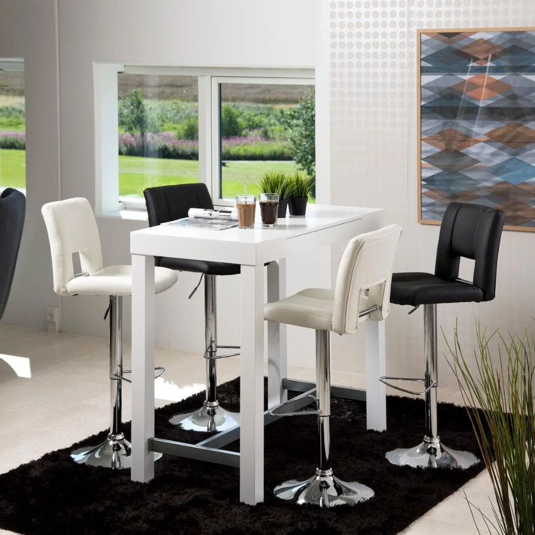 Barkruk Tucson wit kunstleer - Afbeelding 8