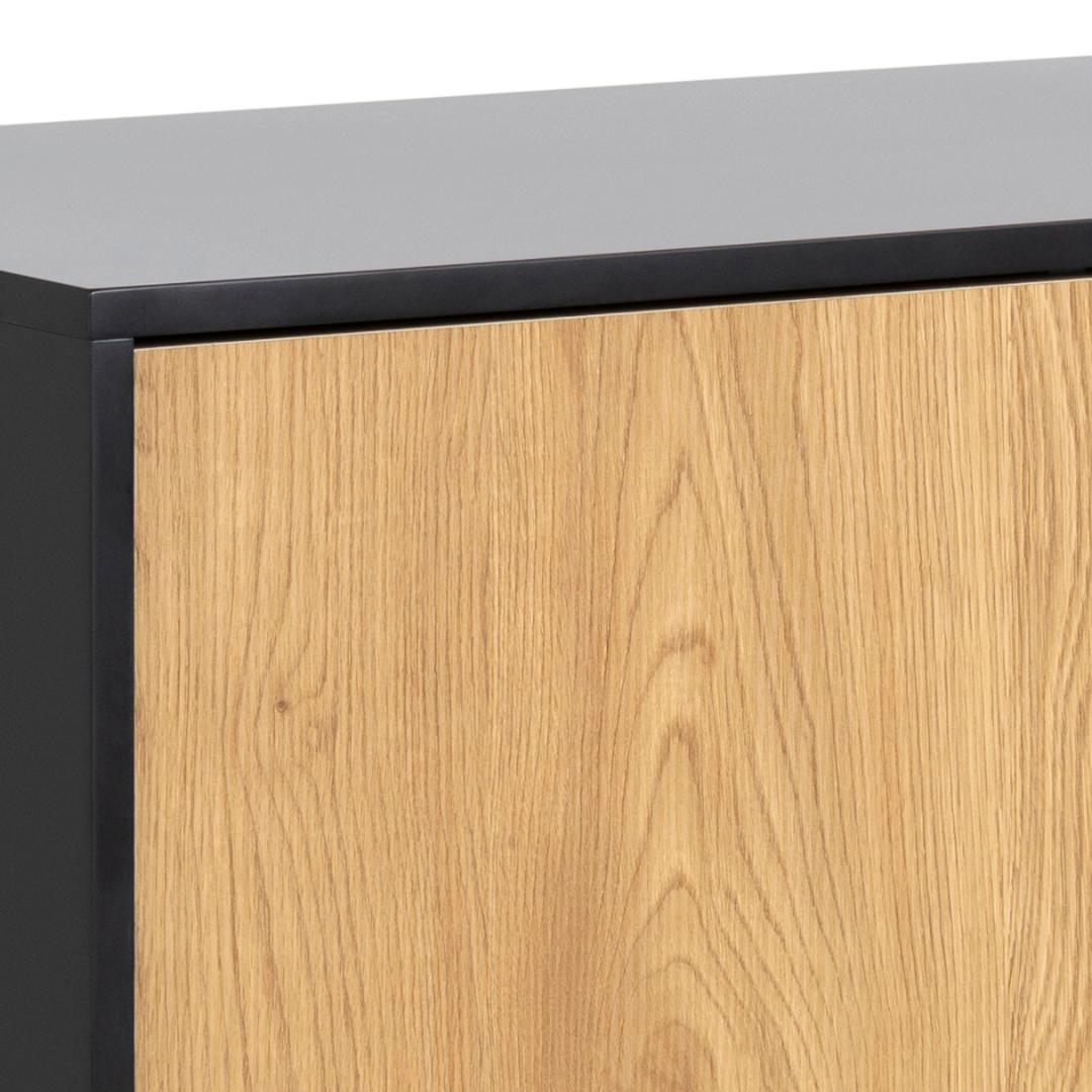 Dressoir Peintano Zwart 120 cm - Afbeelding 4
