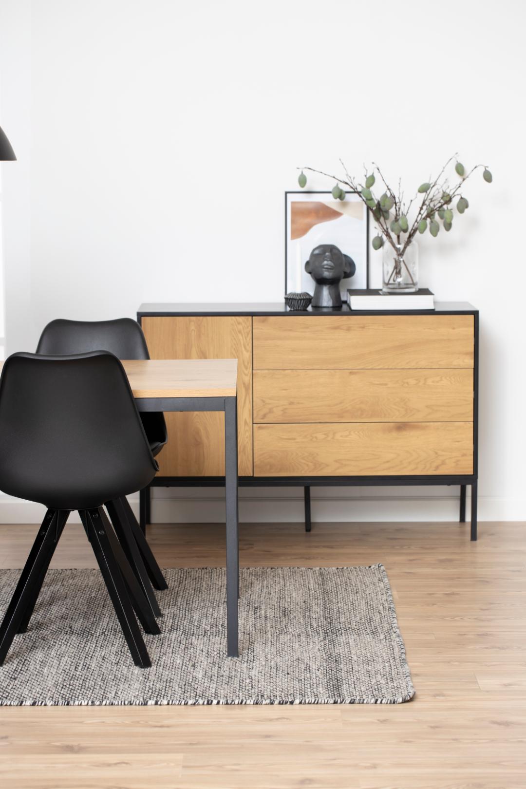 Dressoir Peintano Zwart 120 cm - Afbeelding 7