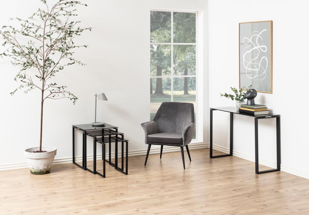 Salontafel Duvon Glas 50 cm - Afbeelding 5