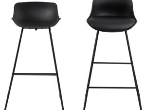 Barkruk Floossy Kunstleer Zwart