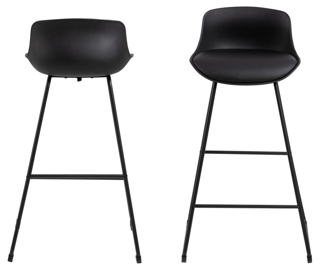 Barkruk Floossy Kunstleer Zwart