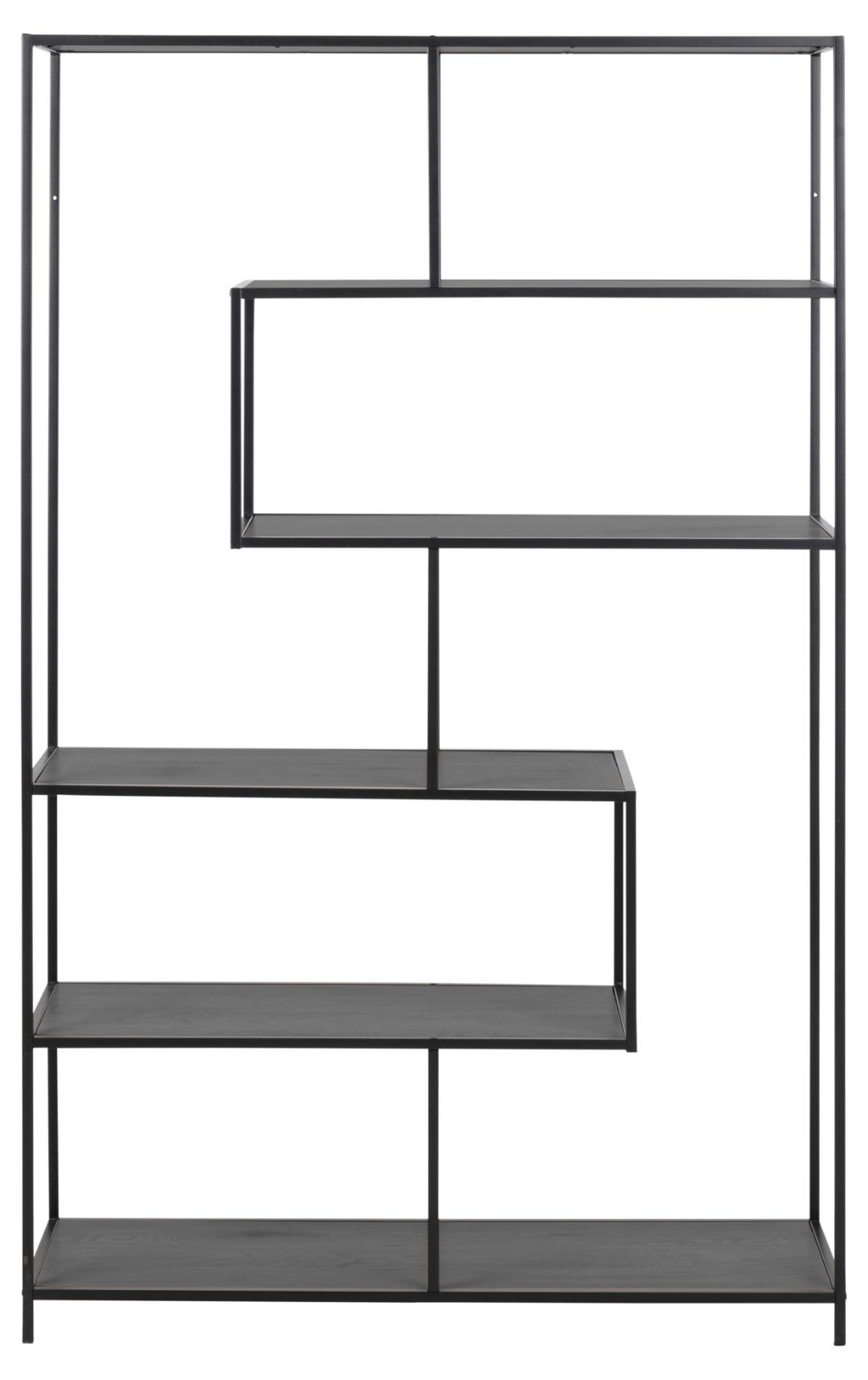Boekenkast Breindas Zwart 114 cm