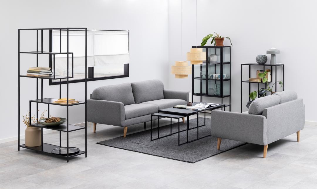 Boekenkast Breindas Zwart 114 cm - Afbeelding 8