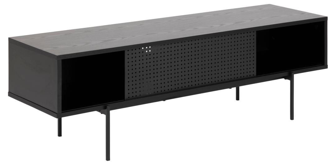 TV-meubel Relvan Zwart 140 cm - Afbeelding 2