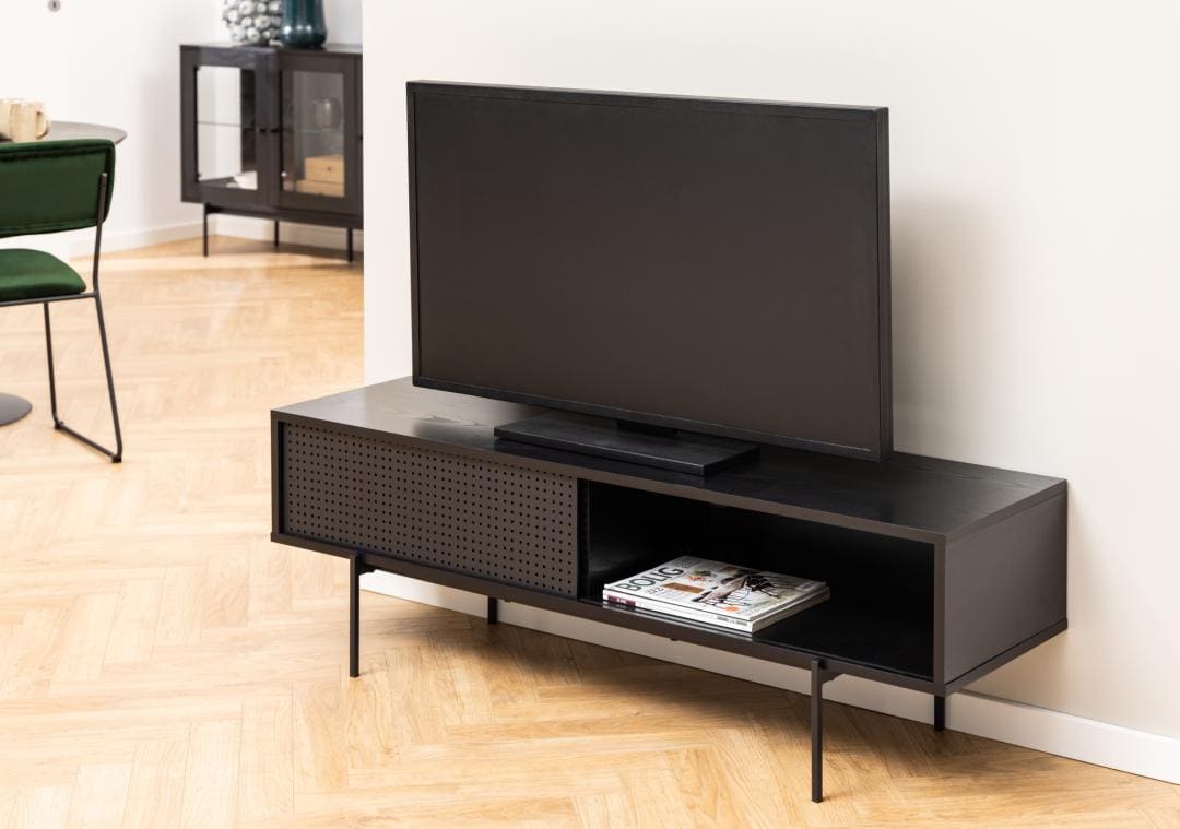 TV-meubel Relvan Zwart 140 cm - Afbeelding 10