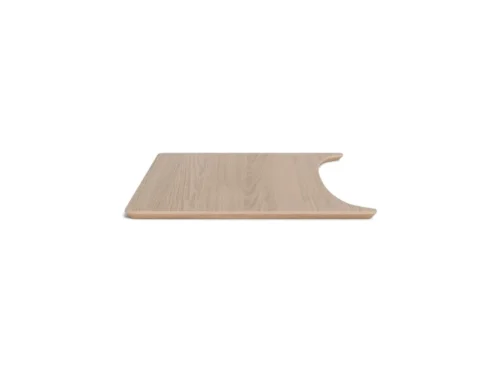 Verlengblad Feistum MDF 50 cm in eikenlook met witte afwerking, voor ovale eettafel uitbreiding