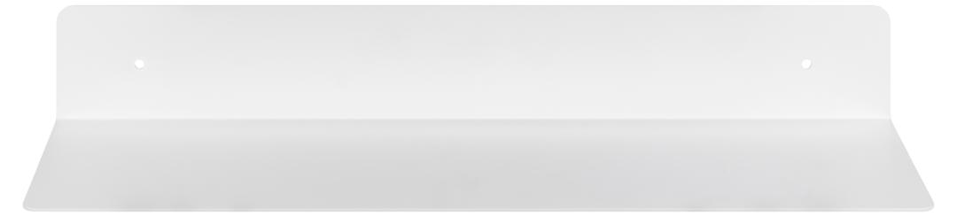 Wandplank Gunso Staal 50 cm wit, rechthoekig en minimalistisch met subtiel industrieel karakter