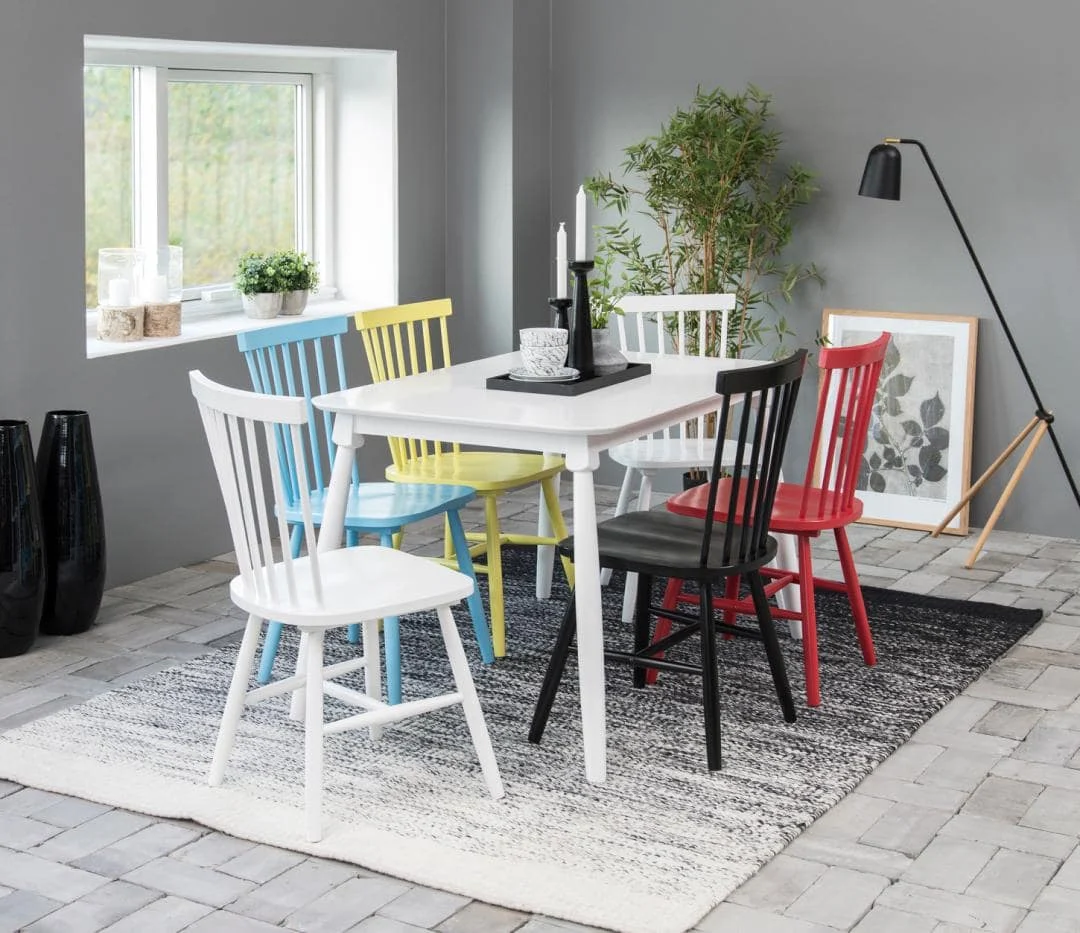 Eetkamerstoel Farnero Hout Wit - Afbeelding 6