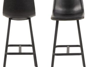 Barkruk Cumora Kunstleer Zwart