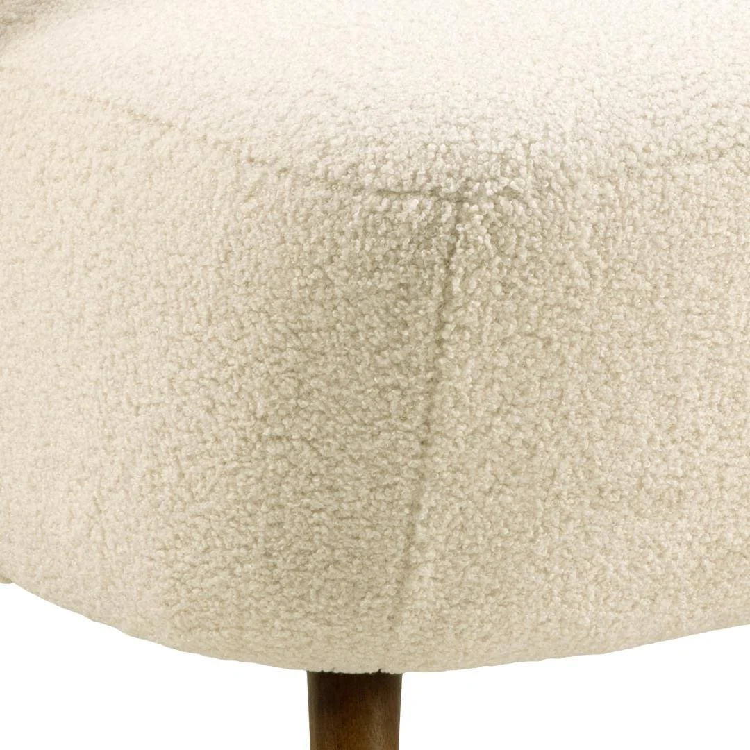 Fauteuil Ceiskane beige polyester - Afbeelding 3