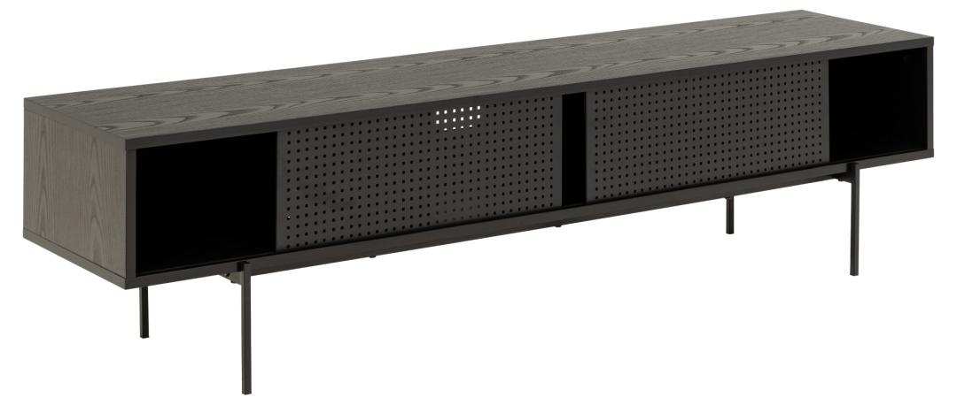 TV-meubel Tielty Zwart 180 cm - Afbeelding 2