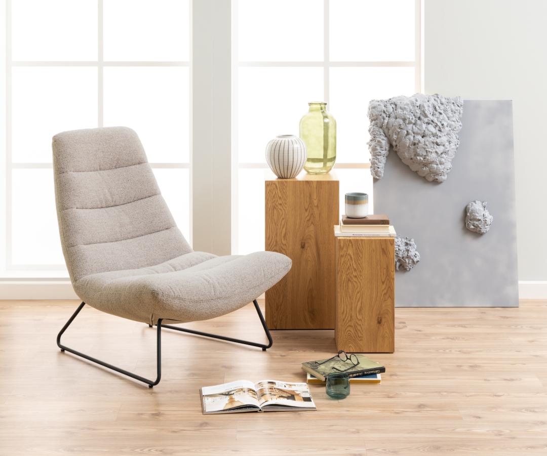 Loungestoel Sleermino Beige - Afbeelding 8