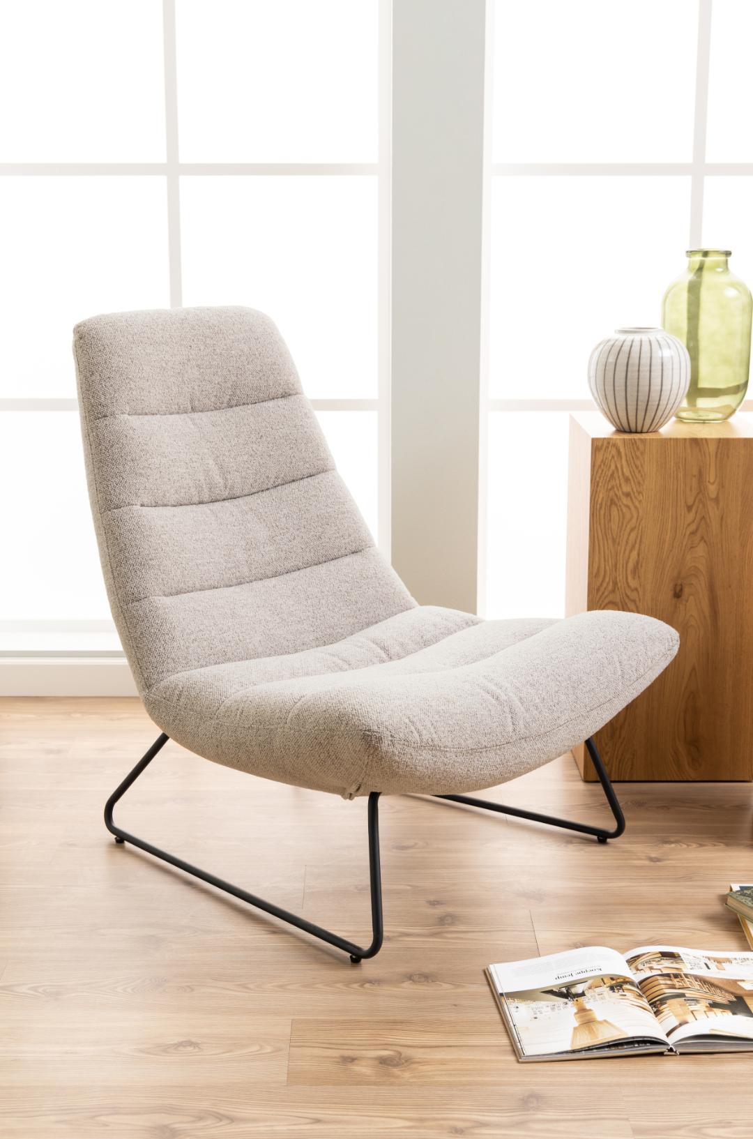 Loungestoel Sleermino Beige - Afbeelding 9