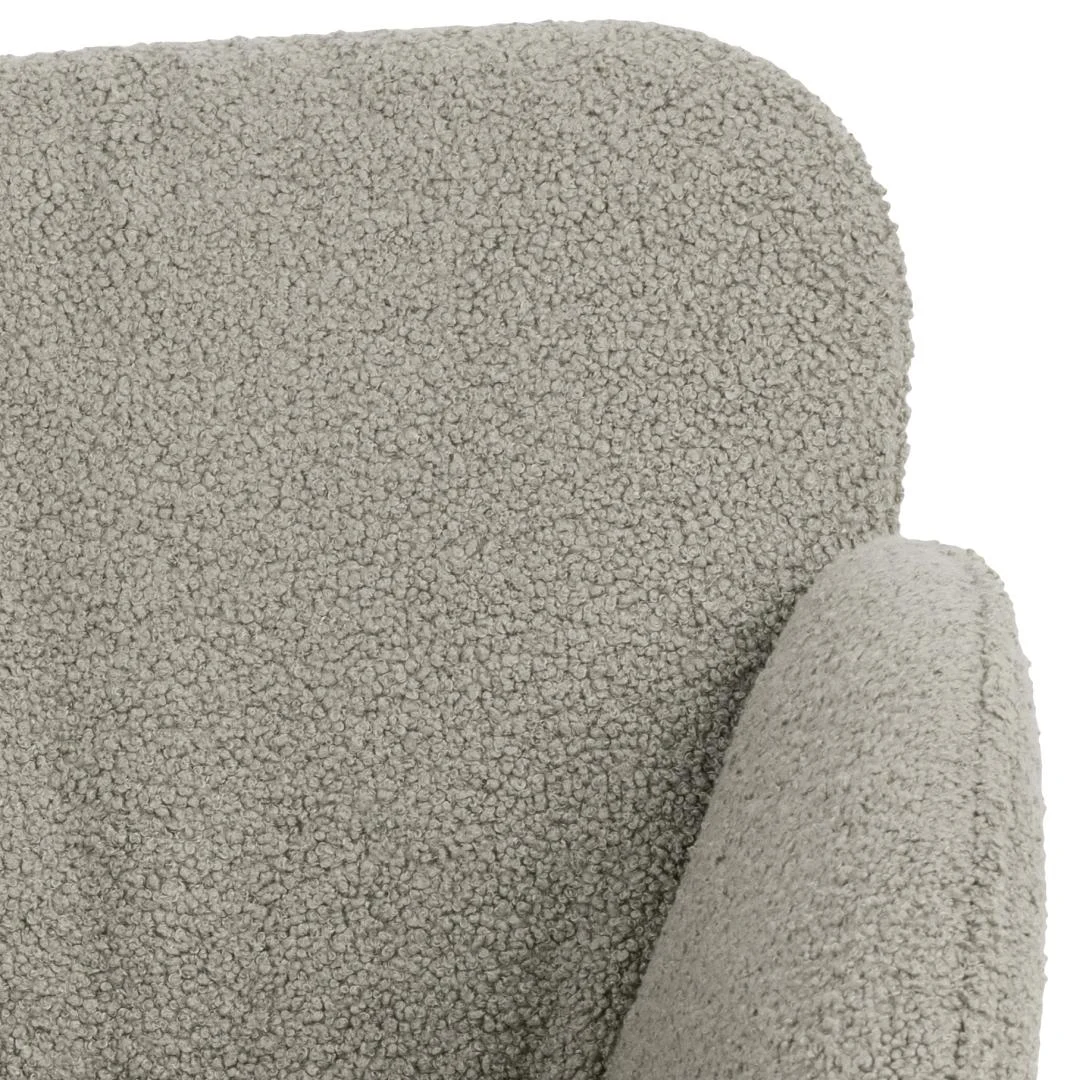 Fauteuil Schommelstoel Kinnas grijs staal - Afbeelding 3
