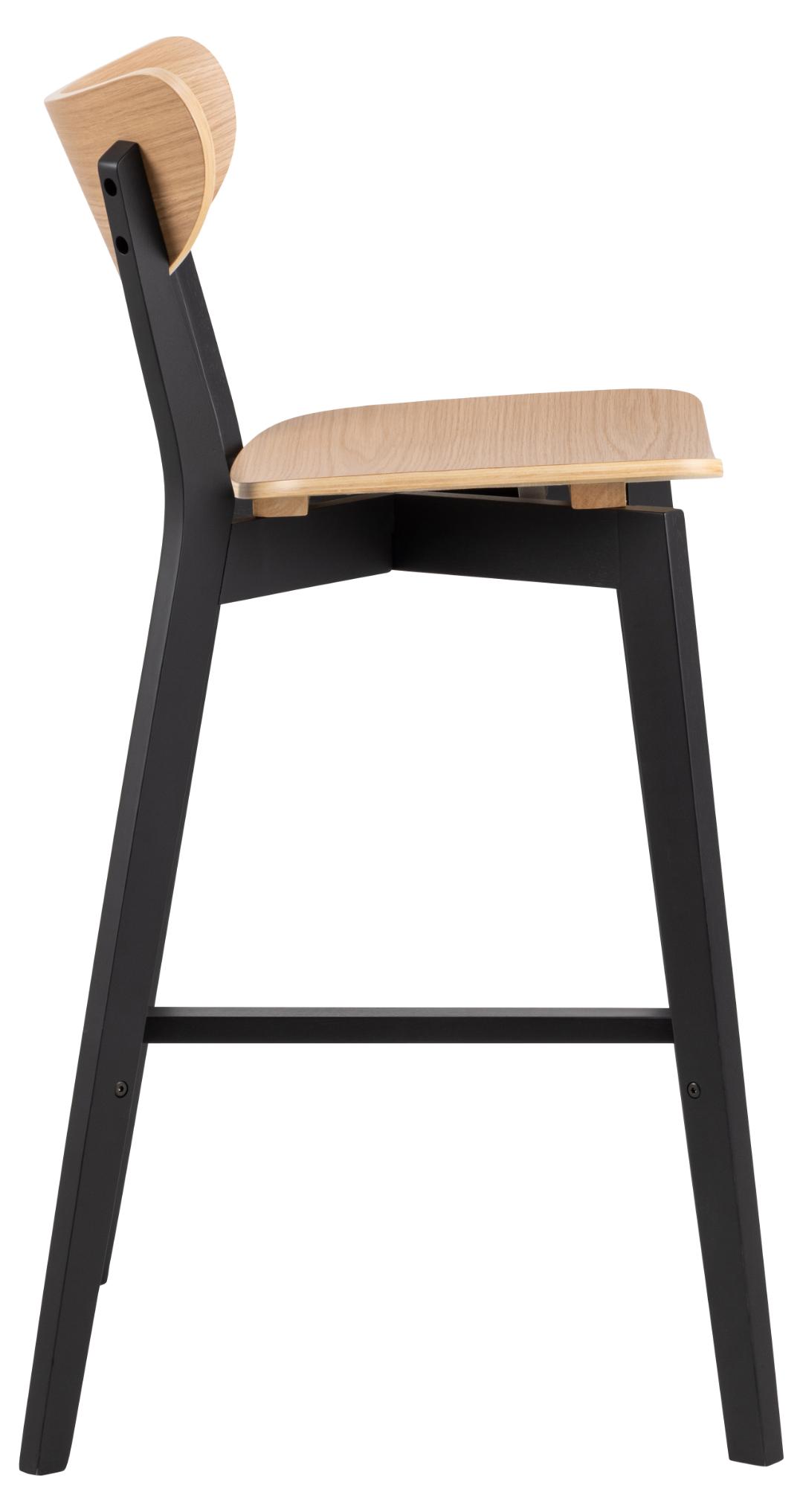 Barkruk Dorrane Hout Naturel - Afbeelding 2