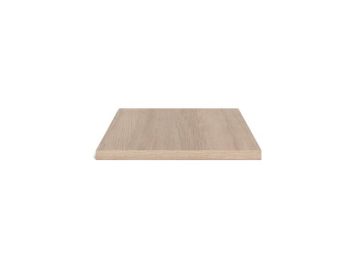 Ferrara verlengblad 50 cm van wit MDF met geolied eikenfineer, strak en warm afgewerkt