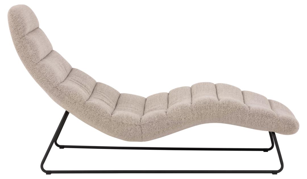 Chaise longue Cemmal Beige