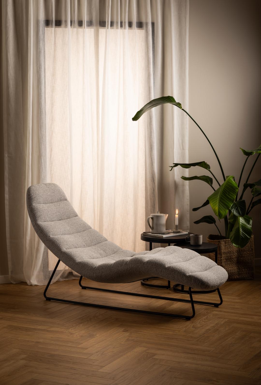 Chaise longue Cemmal Beige - Afbeelding 6