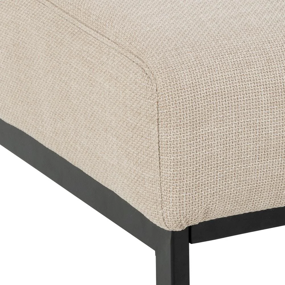 Poef Laaltes Beige - Afbeelding 2