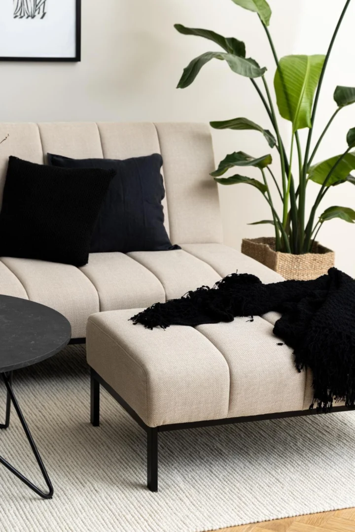 Poef Laaltes Beige - Afbeelding 3