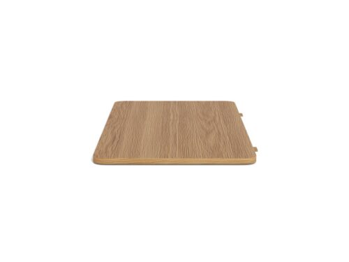 Verlengblad Geisas MDF 50 cm in eikenlook, met afgeronde hoeken en connectoren voor tafeluitbreiding