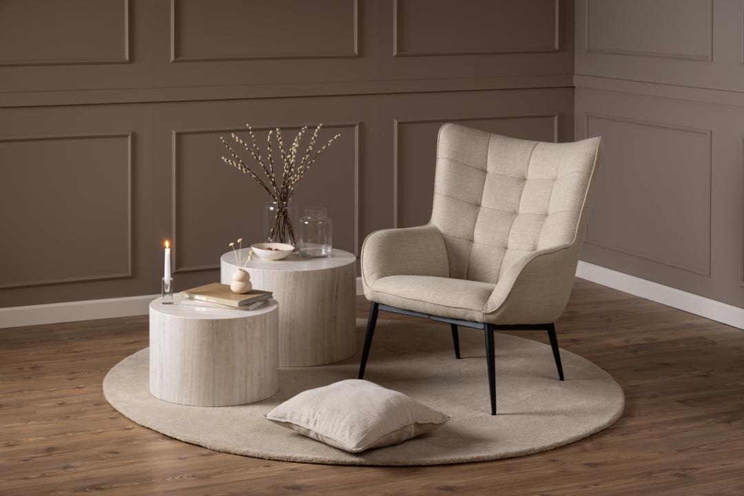 Ruststoel Pendik Beige - Afbeelding 6