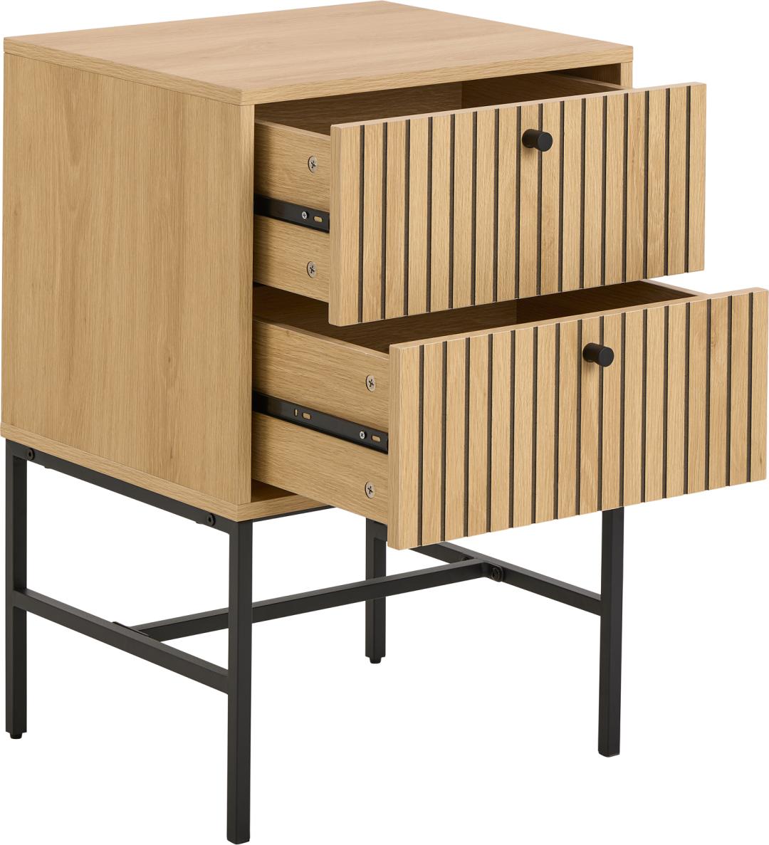 Nachtkastje Giebar Naturel 45,6 cm - Afbeelding 3