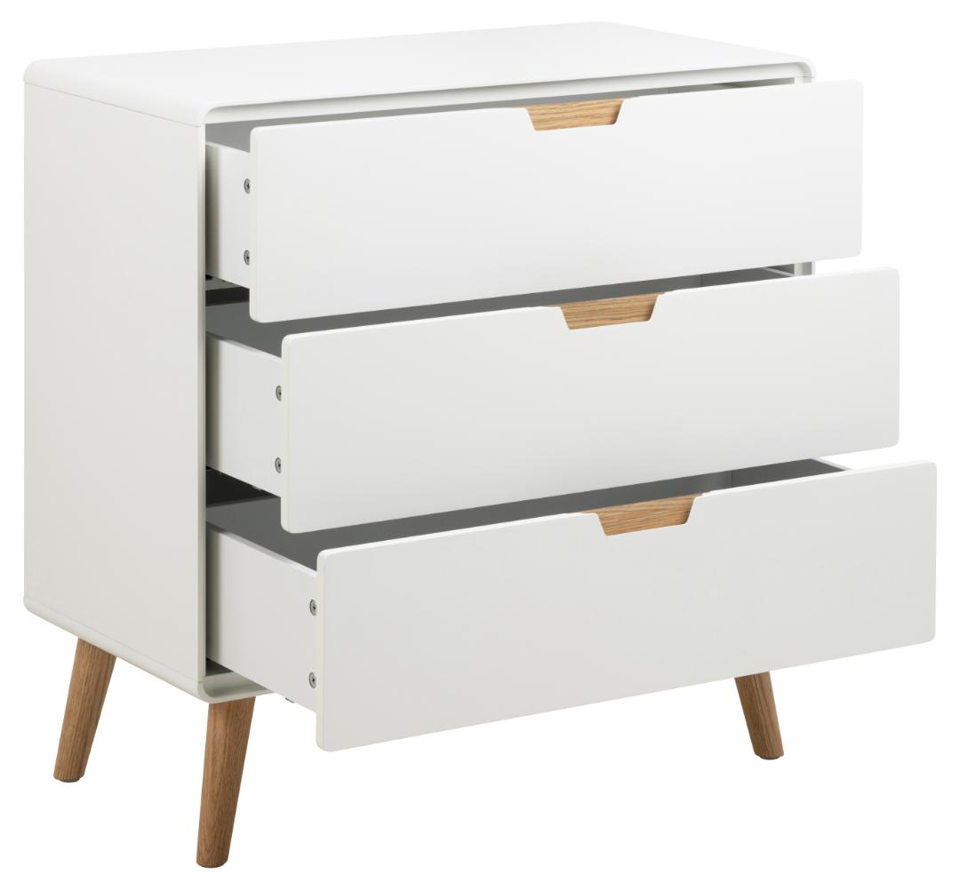 Ladekast Neilvund Wit 80 cm - Afbeelding 3