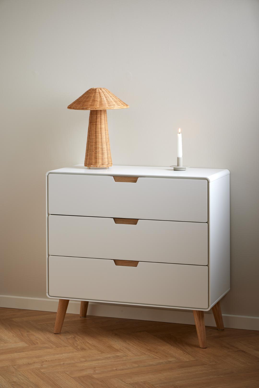 Ladekast Neilvund Wit 80 cm - Afbeelding 6